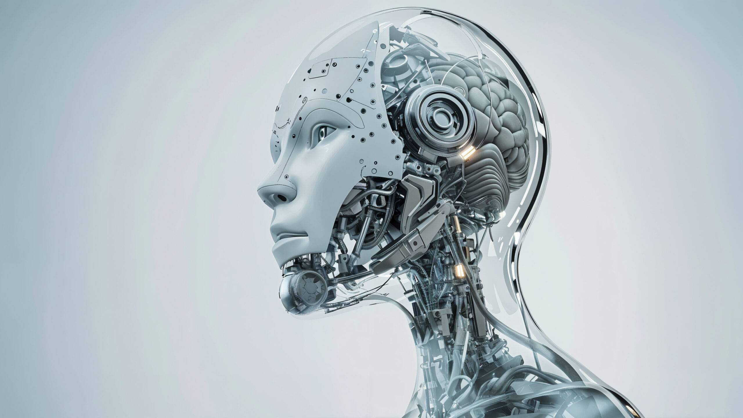 AI Agents afgebeeld als humanoid